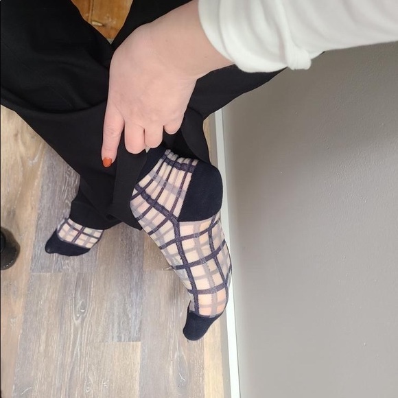 Black Vintage Sheer Socks - Picture 1 of 3